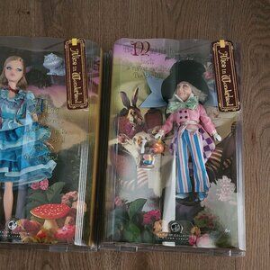Alice and Mad Hatter Collector Barbies NRFB